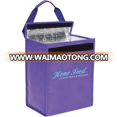 High quality and aluminium lining insulated non-woven ice cooler bag