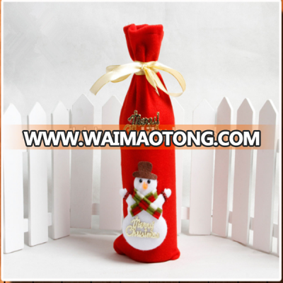 New arrival and fashion christmas decorative promotional wine bottle covers